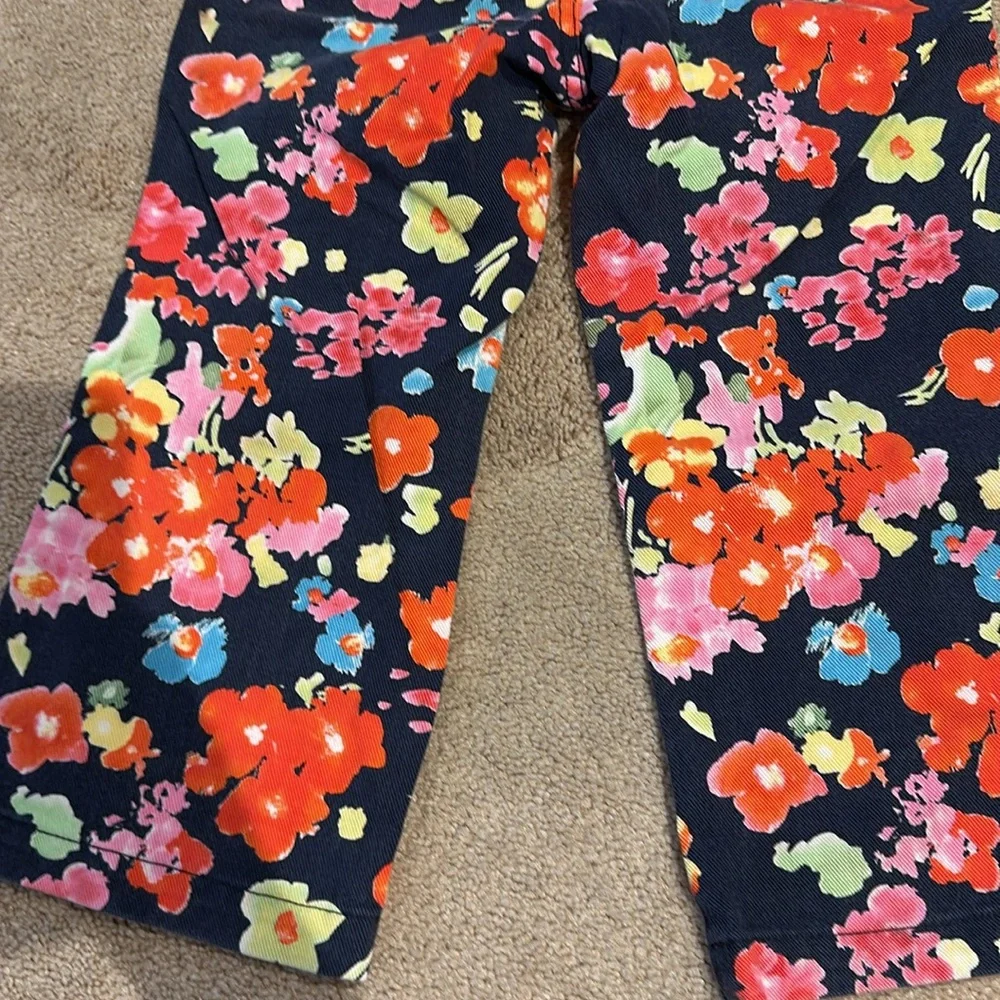 Ralph Lauren Multicolor Floral Denim Pants